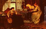 Francis Sidney Muschamp Canvas Paintings - The Piano Lesson